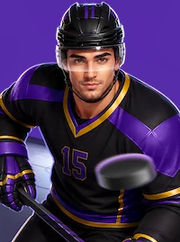 Palet sur la patinoire